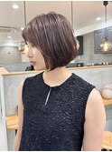 ふんわりレイヤーボブ×シークレットハイライト【向】【明石】
