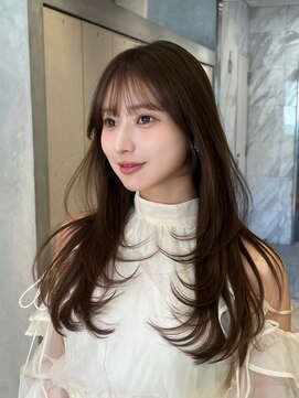 ルームバイシー 新宿(Loom. by Sea) イメチェン×ピンクベージュ[アンブレラカラー/前髪]