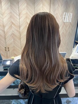 アース いわき店(HAIR&MAKE EARTH) ナチュラルブラウン×くびれレイヤーロング