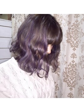 ヨッカ(YOCCA) ボブ＋ブルーアッシュ＋ブルー＋ムラサキ