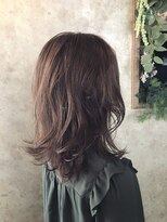 ヘア ドレス リッケ(hair dress lykke)&nbsp;【lykke】無造作くびれミディ×Chocolat brown