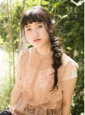 【THREEbyKEEP尾山台】編み込みフィッシュボーンヘアアレンジ