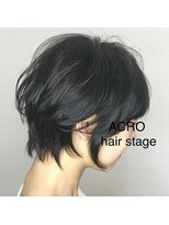 アクロ ヘアー ステージ(ACRO hair stage) ハンサムショート×ネイビーアッシュ
