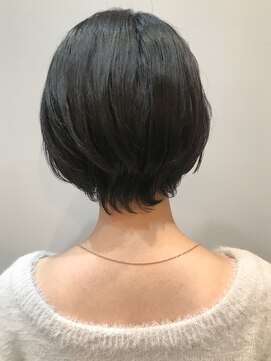 グラッシー センター北店(GLASSI) ツヤ髪黒髪スリークボブ厚めバング◎
