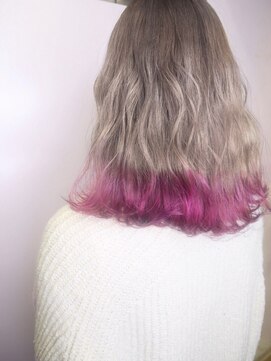 シェリエ(Cherie) 裾ピンク/ホワイトミルクティー/ローズピンク/プラムピンク