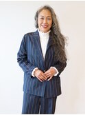 【えがお美容室】50代60代に人気☆ゆらめくロングウェーブヘア