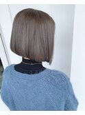 透明感グレージュ♪×前下がりボブ