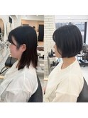 スタイリングが楽なショートヘア 銀座駅