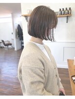 レジスタヘアーワークス (REGISTA hair works) oilのみミニボブ×ブリーチなしのミルクティー