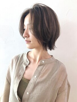 アイティーバイアルバム 藤沢店(IT by ALBUM) ウルフショート_ショコラベージュボブルフベビーバング_ba358892