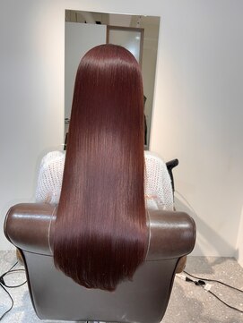 アールサロン 名駅(Rr SALON) ツヤのあるピンクブラウンヘア/名駅/伏見