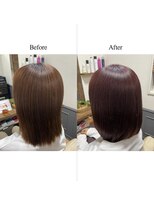 カミケン 清明店(kamiken.)&nbsp;美髪ピンクブラウン艶感きれい結べるボブ【カミケン清明店】