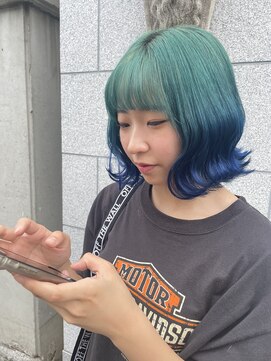 トランク(ToRank) 【ToRank】ターコイズブルーグラデーションカラー