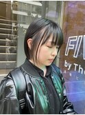 切りっぱなしボブ　ぱつっとボブ　北堀江ボブ　ボブヘア