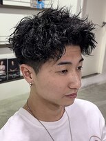 オーシャントーキョー 心斎橋(OCEAN TOKYO WEST)&nbsp;ビジネス就活アップバングスパイキーショート波巻きパーマ