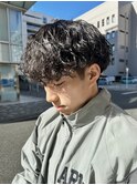 無造作パーマ波巻きパーマ波巻きスパイラルパーマツーブロック