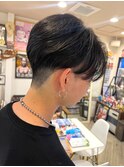 グラデーション×前下がり