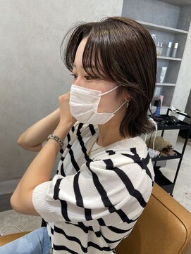 グロー 大宮(GLROW) 前髪顔まわりボブレイヤーボブ顔まわり縮毛矯正haruhi