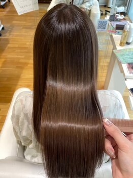 ファム 立町店(femme)の写真/《オージュアソムリエ在籍》ダメージに合わせた“あなただけの髪質改善”。モチが良く大人気！