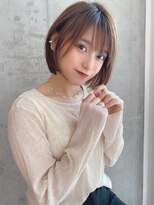 Say.黒髪ボブルフネビージュ小顔ワンレンショートボブ表参道青山