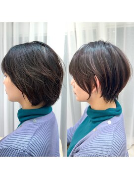 アンド ストーリーズ(&STORIES) ショートボブ髪型30代40代50代前髪あり前髪なし面長丸顔【倉田】