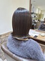 ヘアメイク シュシュ(Hair make chou chou) 透明感カラー×切りっぱなしボブ!骨格に合わせたカットが得意