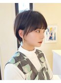 小顔マッシュショート