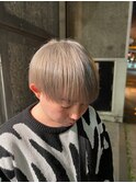 【IRIE HAIR福岡】ブリーチカラー×シルバーアッシュ