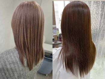 ヘアカラーアンドアイラッシュ マウルール バイ ティアレ(Mauruuru)の写真/豊富な薬剤で【明るい髪色】も【赤みのない色味】も大人気！３０代からの白髪やパサつきの悩みを解決します