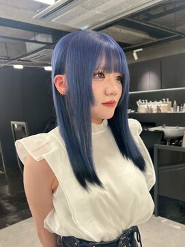 シイム(CYM) ケアブリーチ/サファイアブルー/顔まわりカット