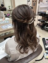 アッシュ 八王子みなみ野店(Ash)&nbsp;ハーフアップヘアアレンジ