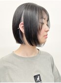 【松戸　松田】刈り上げショートインナーボブシルバー