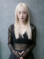 ソル バロール 表参道(SOL .valor)&nbsp;ハイトーンカラーミディアムレイヤーボブデザインカラー韓国ヘア