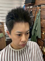 レア メンズ ツーブロック スパイキーショート