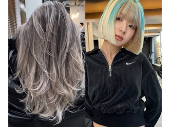 ウェイビーズ(WAVY'S)の写真/オーダーメイドの薬剤でダメージを感じさせない艶のあるダブルカラーをご提案！白髪ぼかしもお任せください