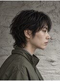 メンズウルフニュアンスパーマ