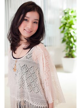 美容室 ファクト(fact) 大人可愛い☆20代30代40代★極上艶髪ストレート×透明感カラー