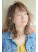 春はパーマでイメチェン☆くしゃっとミディ