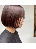 ピンクバイオレットミニボブ