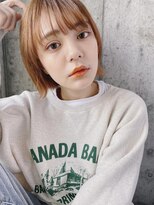 ノラジャーニー(NORA Journey)&nbsp;【NORA  Journey】オレンジブラウンのミニボブ・ぱっつんボブ