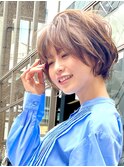 似合わせカット×アースカラー×ステップボーンカット