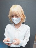 #ハイトーンカラー#ブロンドヘア#ケアブリーチ#ホワイトカラー