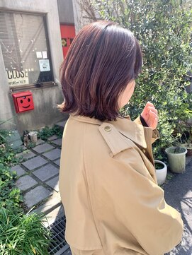 ブラン 阪急伊丹駅前店(Blanc.) 春カラー　ピンクカラー　ボブレイヤー
