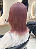 ダブルカラーハイトーンハイライトケアブリーチインナーカラー