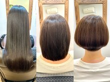 髪のパサつきがお悩みの方向けのコース【ヘアエステコース】大人世代向けの最上級の髪質改善[酸熱・水素TR]