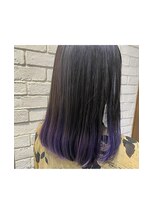 ルイマダーナ 栄店(LOUIMADNA)&nbsp;【デザインカラー】裾カラー♪パープル__森