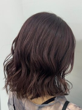 インパークス 江古田店(hair stage INPARKS) ボブ/ダークラベンダーピンク/コテ巻き［江古田/江古田駅］