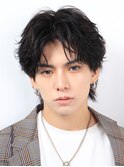 セクシーフェザーパーマ メンズウルフ