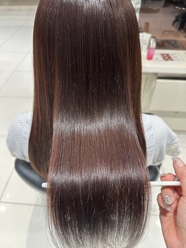 アヴァンスクロス あべのルシアス店(AVANCE.CROSS) 髪質改善×ピンクブラウン