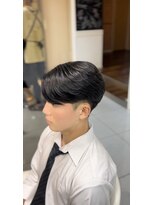 アッシュ 桜木町店(Ash)&nbsp;ニュアンスパーマセンターパート曲がる縮毛矯正メンズカット横浜